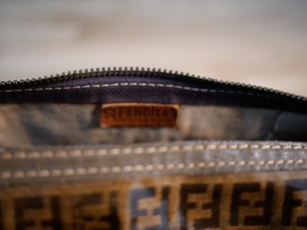 Fend Zucca Pattern Boston Bag