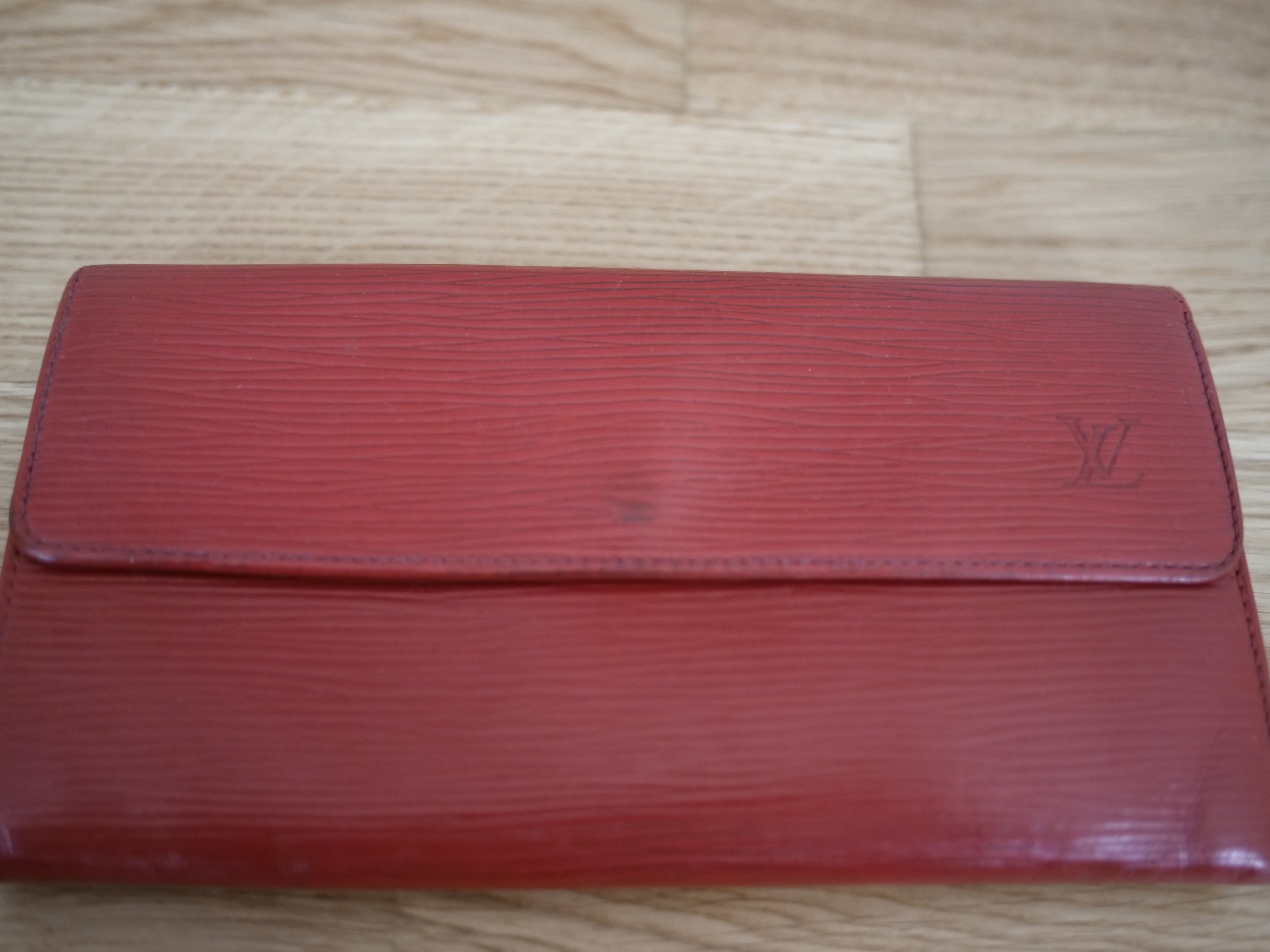 Louis Vuitton Red Epi Leather Wallet
