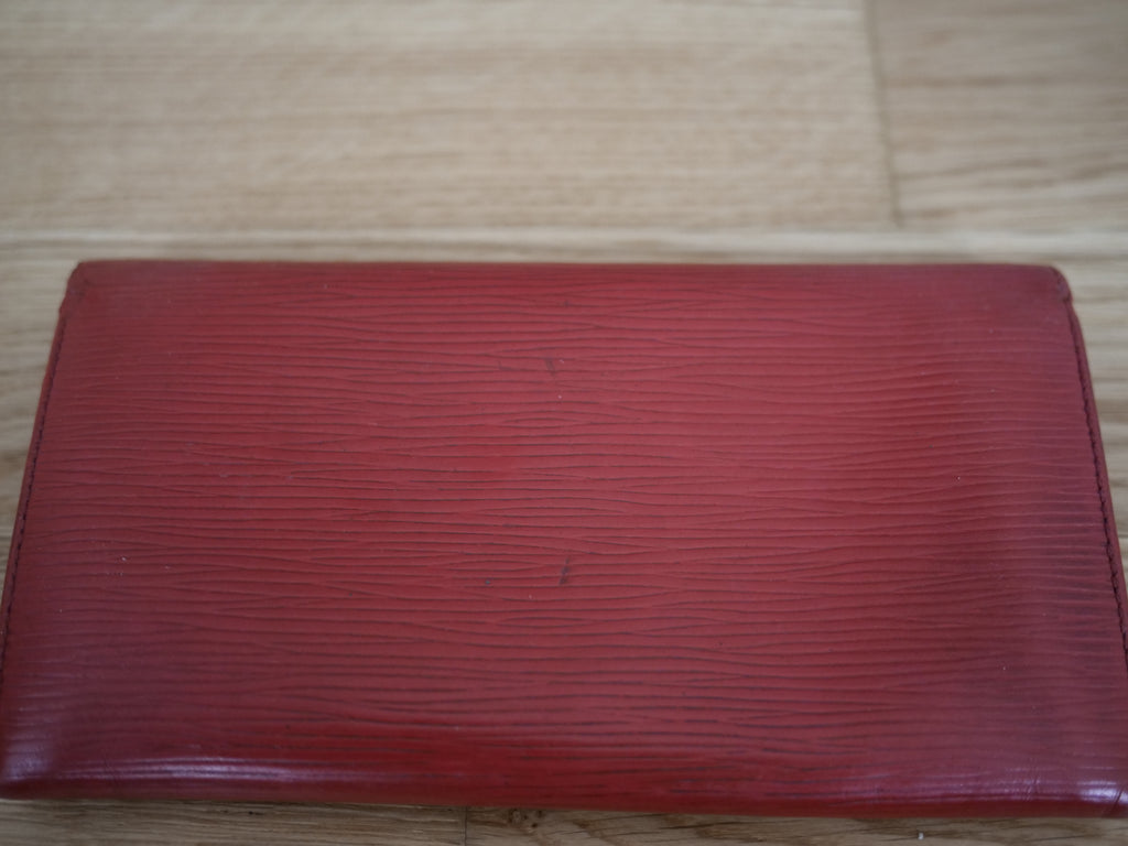 Louis Vuitton Red Epi Leather Wallet