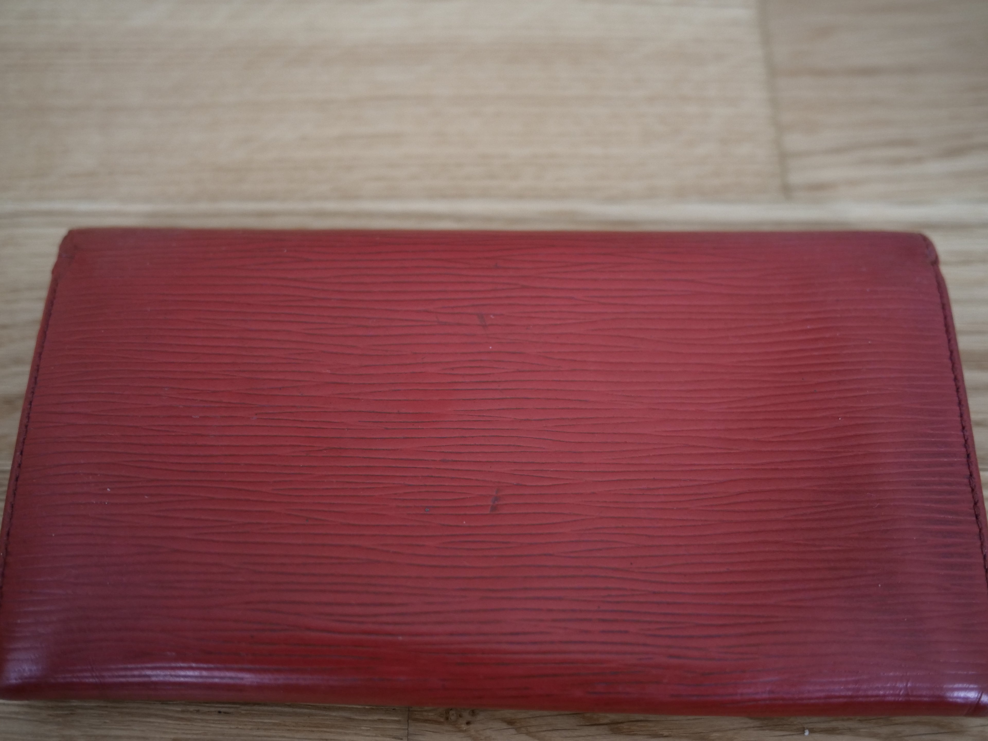 Louis Vuitton Red Epi Leather Wallet