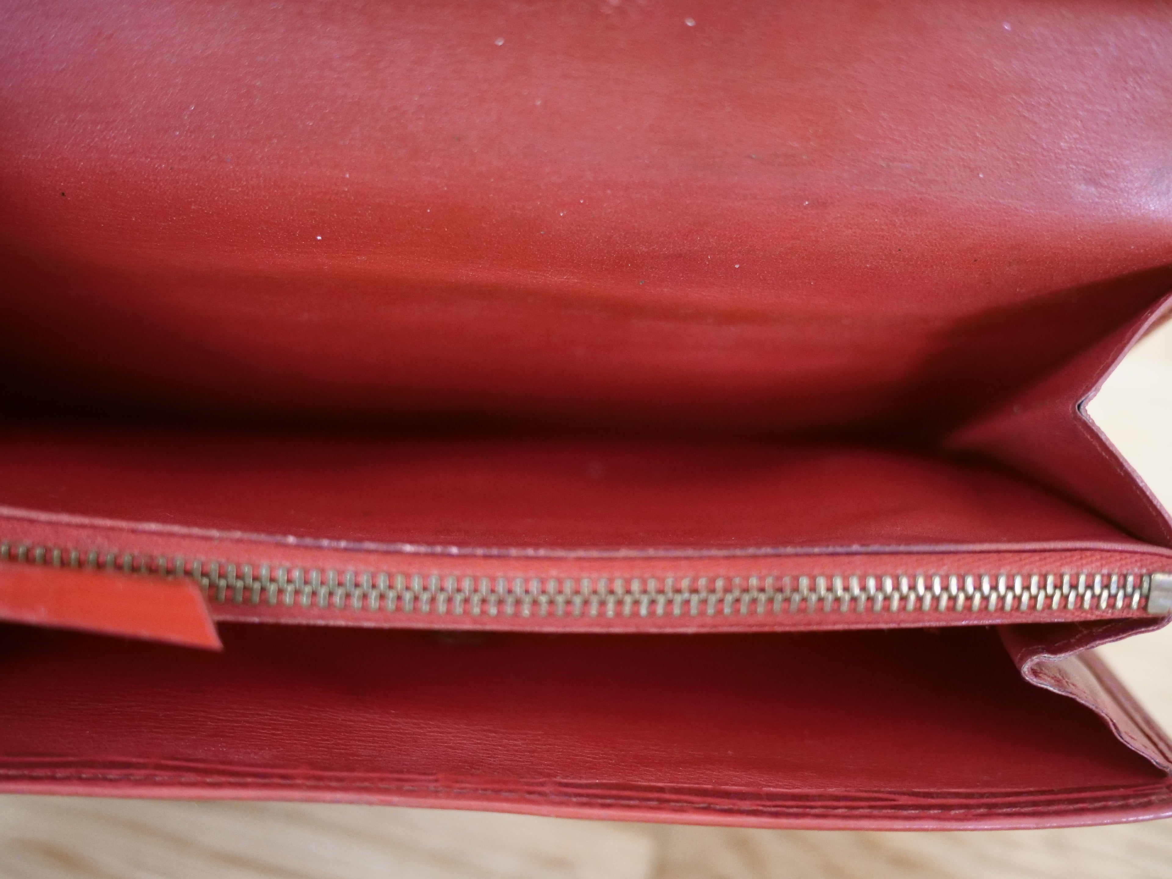 Louis Vuitton Red Epi Leather Wallet