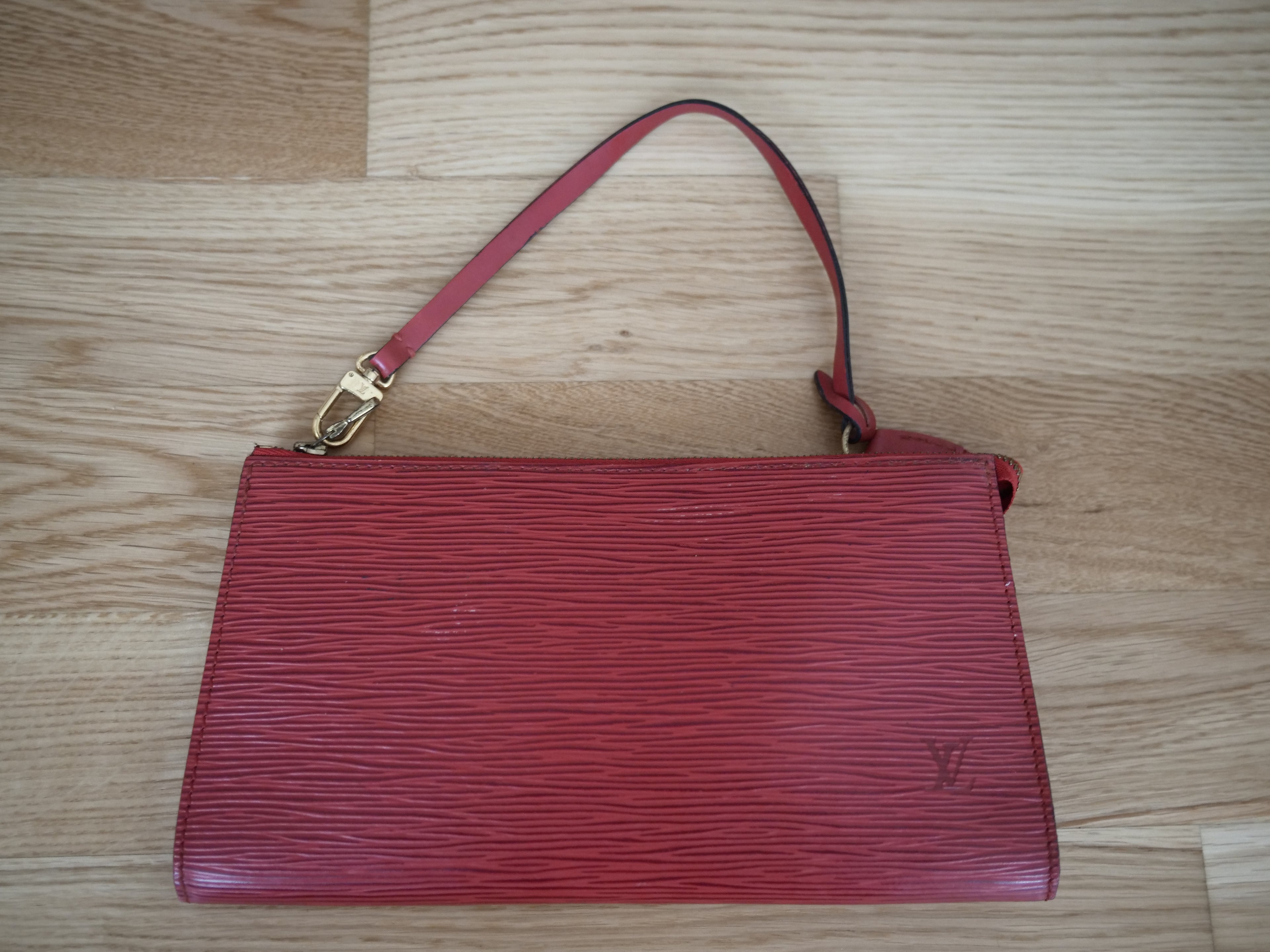 Louis Vuitton Red Epi Leather Pochette