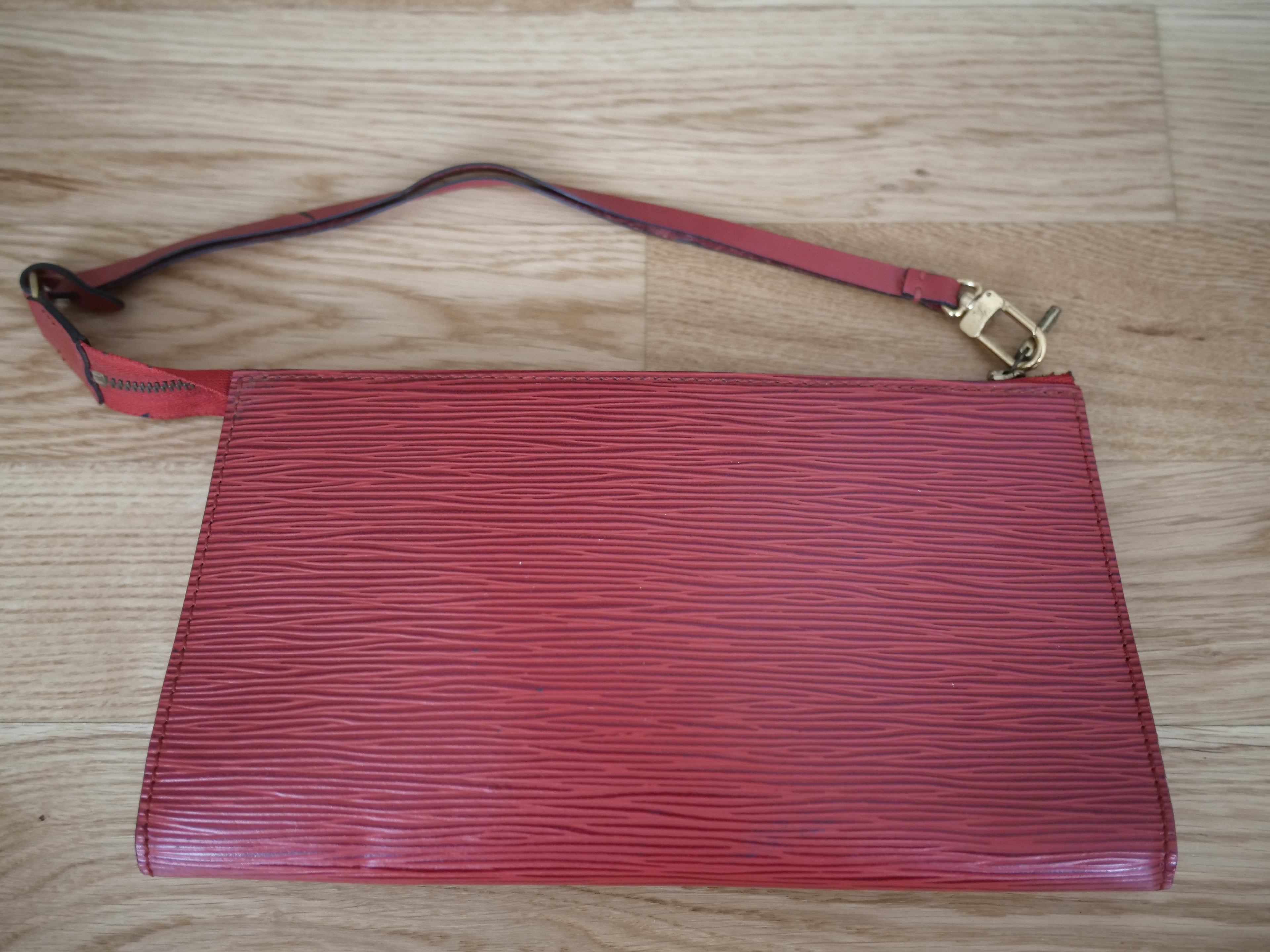 Louis Vuitton Red Epi Leather Pochette